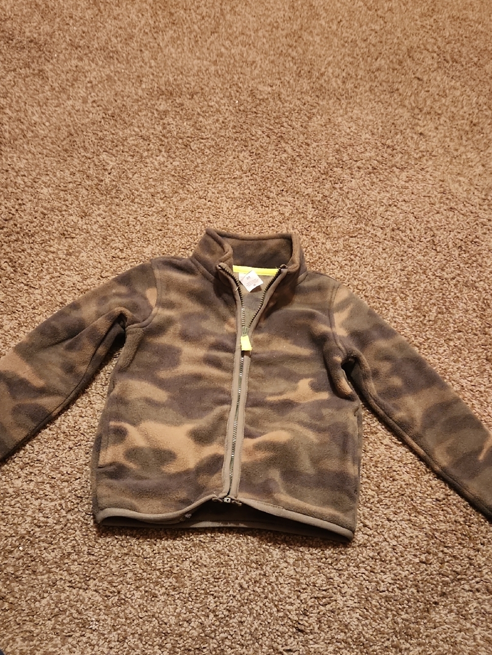 Kids' Camo Fleece Zip-Up Jacket - Green